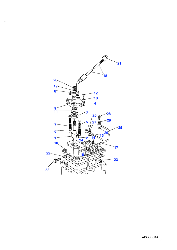 Gearchange & Lever (Manual Transmission,V8)