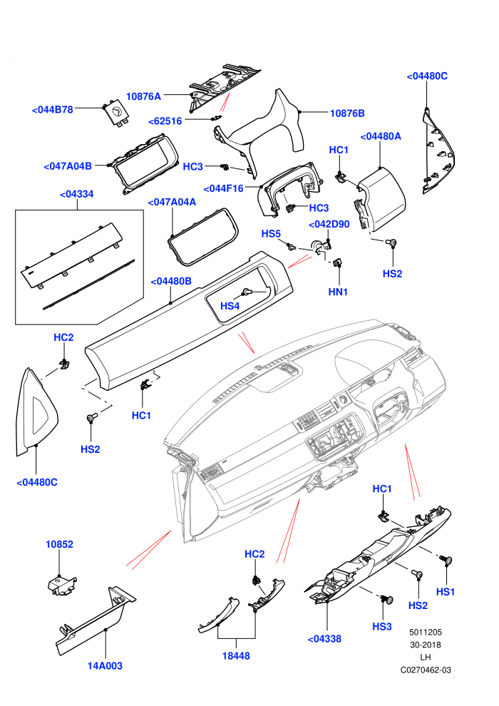 Instrument Panel (Changsu (China))(Lower)((V)FROMEG000001)