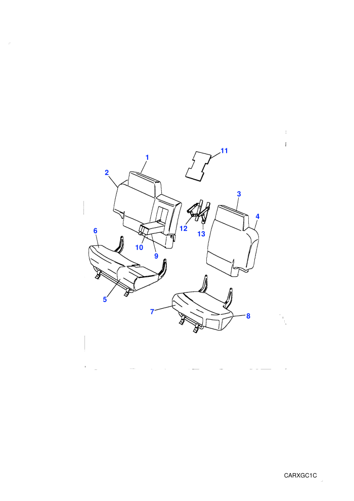 Rear-with Armrest & Logo