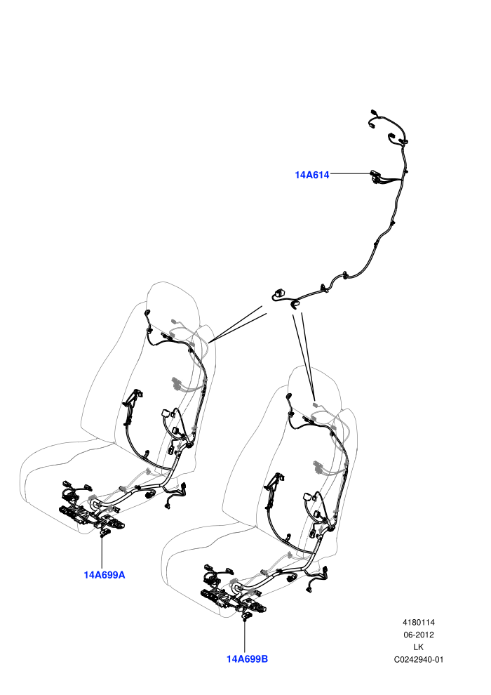 Wiring - Seats (Front Seats)((V)TOEA153515)
