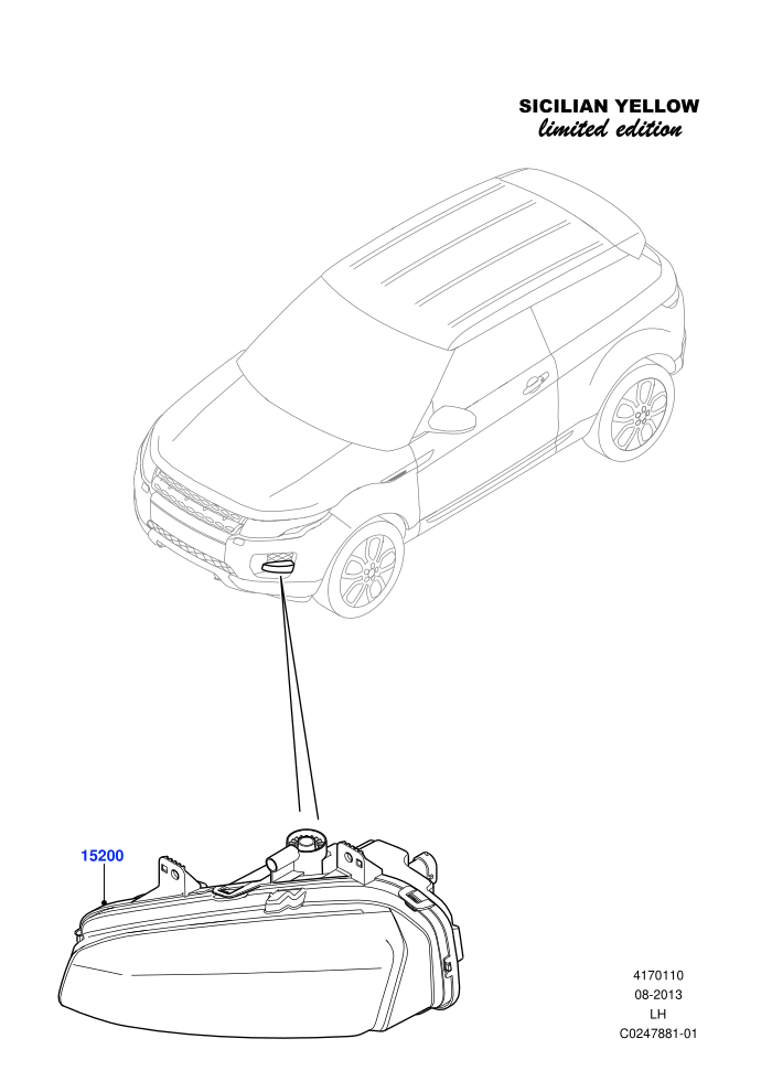 Front Fog Lamps (Halewood (UK),Sicilian Yellow Limited Edition)((V)FROMDH000001)