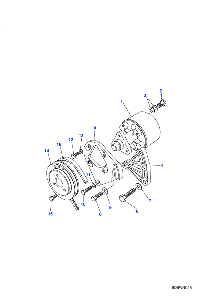 Power Steering Pump (2.5L Turbo Diesel VM)