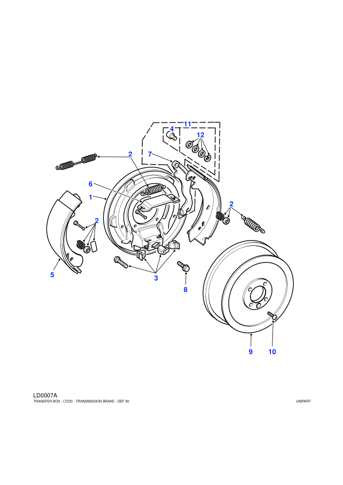 Transmission Brake-Direct Entry Cable