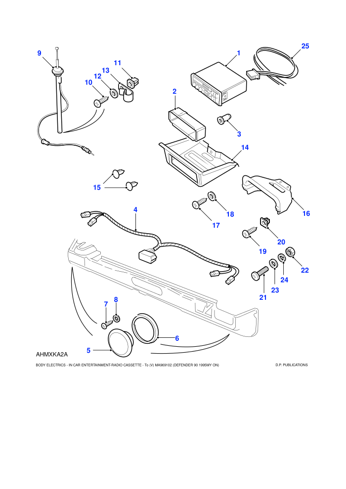 Radio Cassette-From (V) MA939976 To MA969102