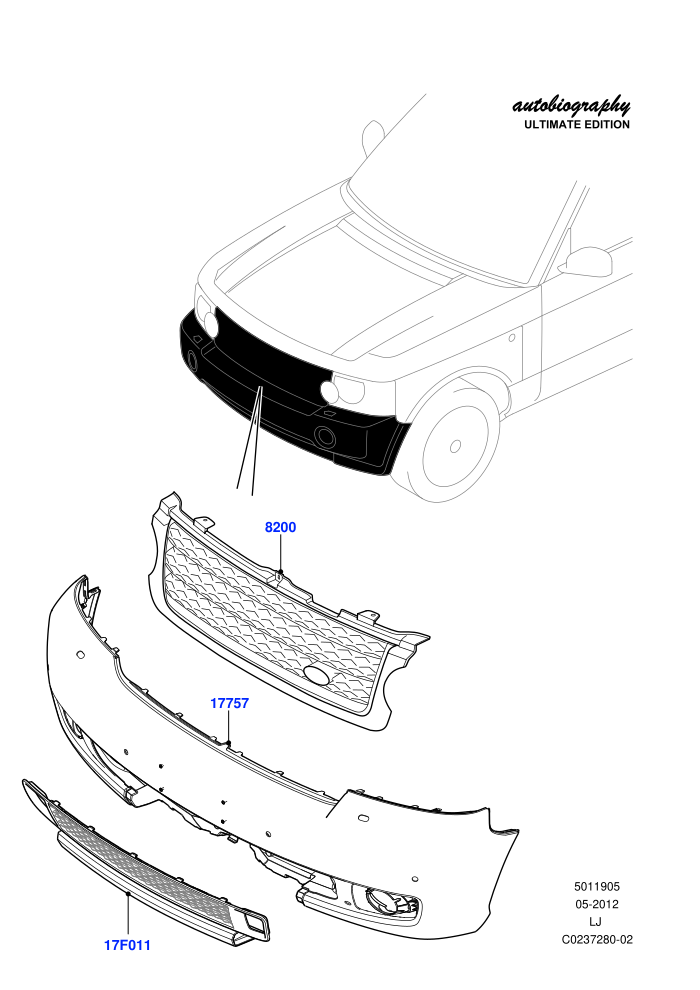 Radiator Grille And Front Bumper (Autobiography Ultimate Edition)((V)FROMBA344356)