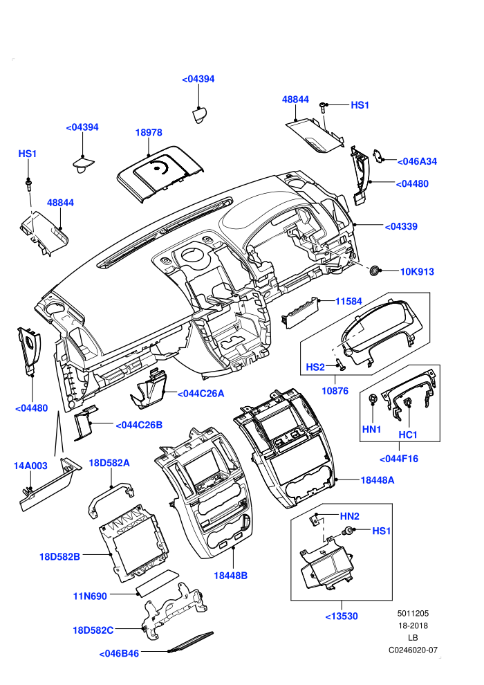 Instrument Panel (External,Upper)((V)FROMDH000001)