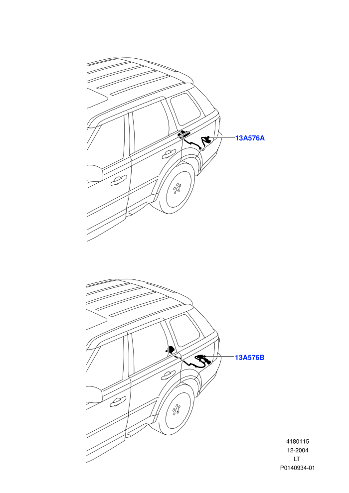 Electrical Wiring - Body And Rear (Towing)((V)TO9A999999)