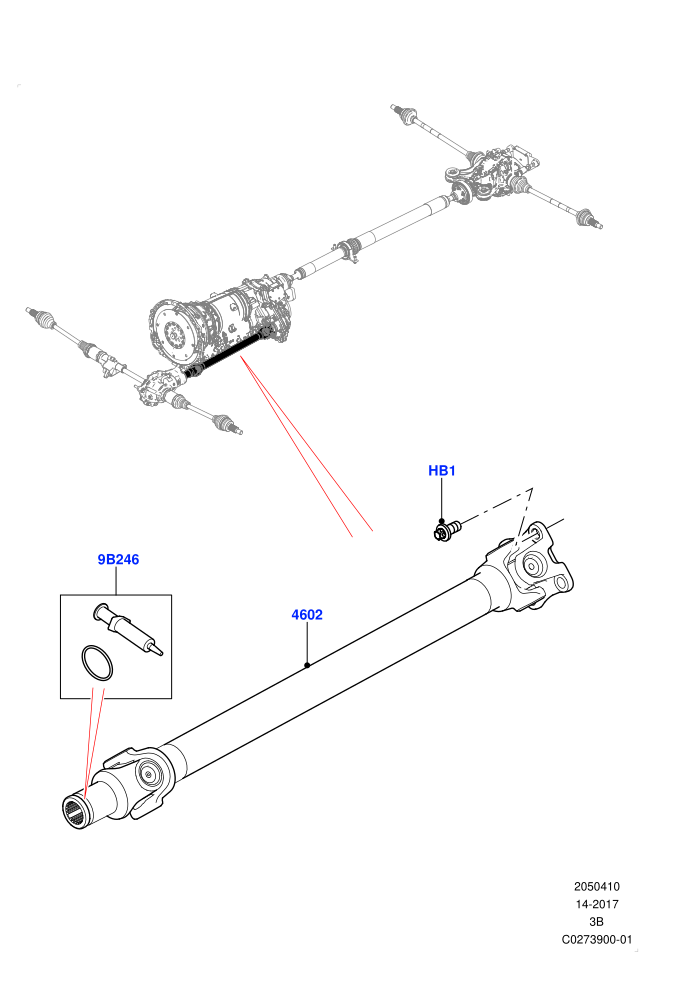 Drive Shaft - Front Axle Drive (Propshaft)