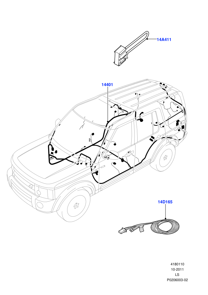 Electrical Wiring - Engine And Dash (Main Harness)((V)TOAA999999 (V)FROMAA000001)