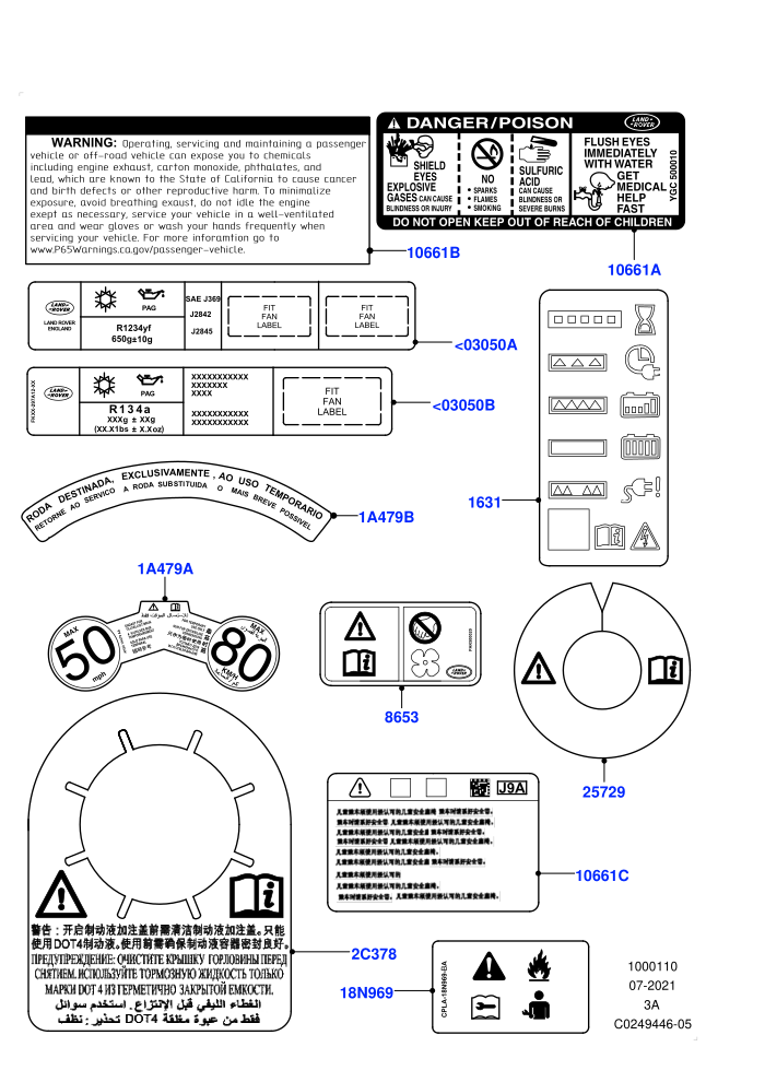Labels (Halewood (UK))(Warning Decals)