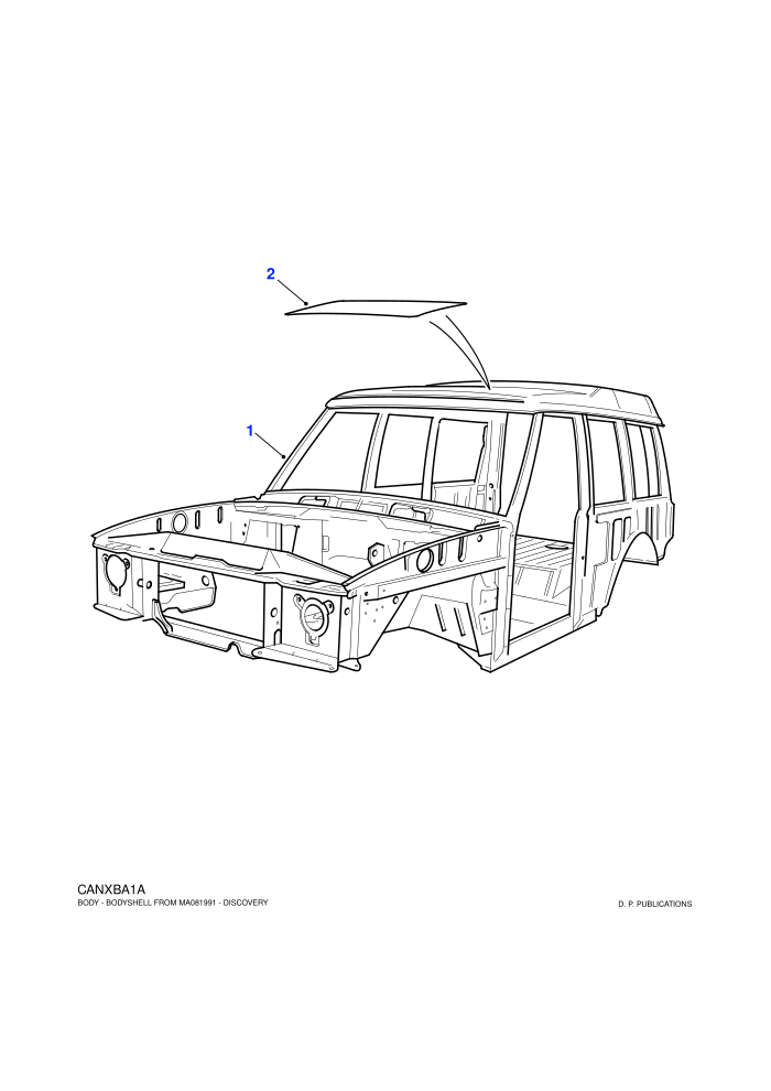 Bodyshell (3 Door Station Wagon)