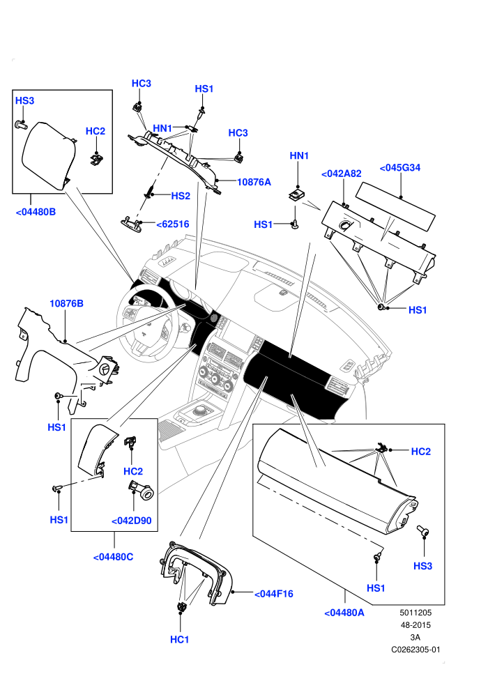 Instrument Panel (Changsu (China))(Centre,External)((V)TOKG446856 (V)FROMFG000001)