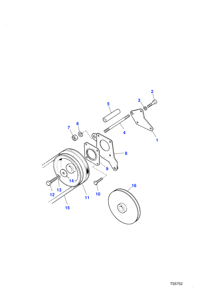 Power Steering Pump Mounting (V8 Twin Carb L/R Petrol)