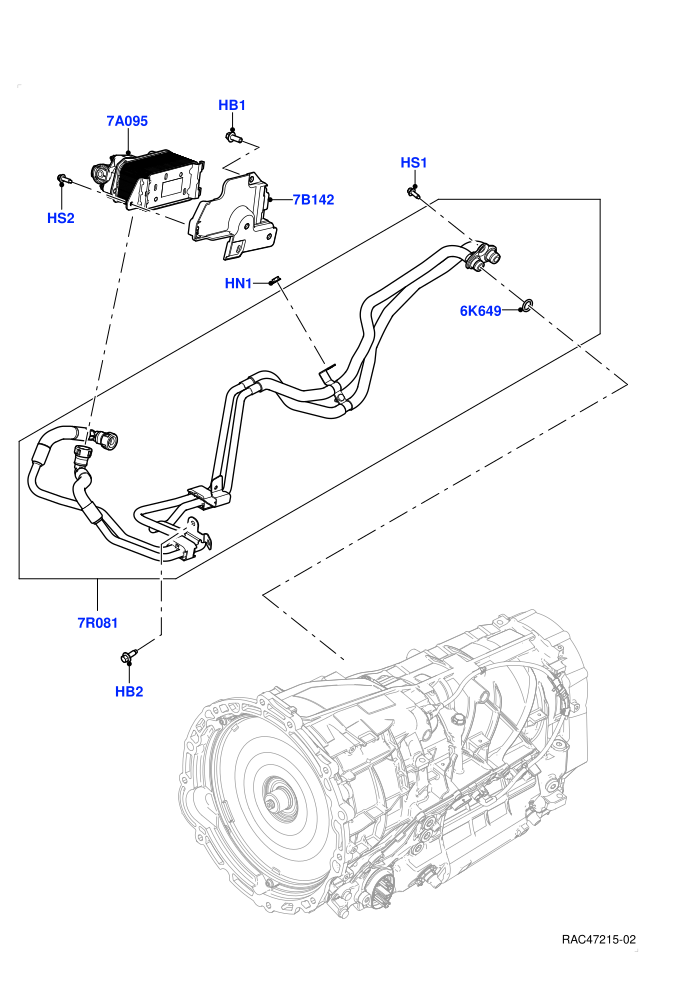 Transmission Cooling Systems (4.4L V8 Turbo Petrol(NC11))