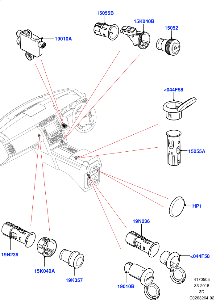 Instrument Panel Related Parts (Solihull Plant Build)((V)FROMHA000001)