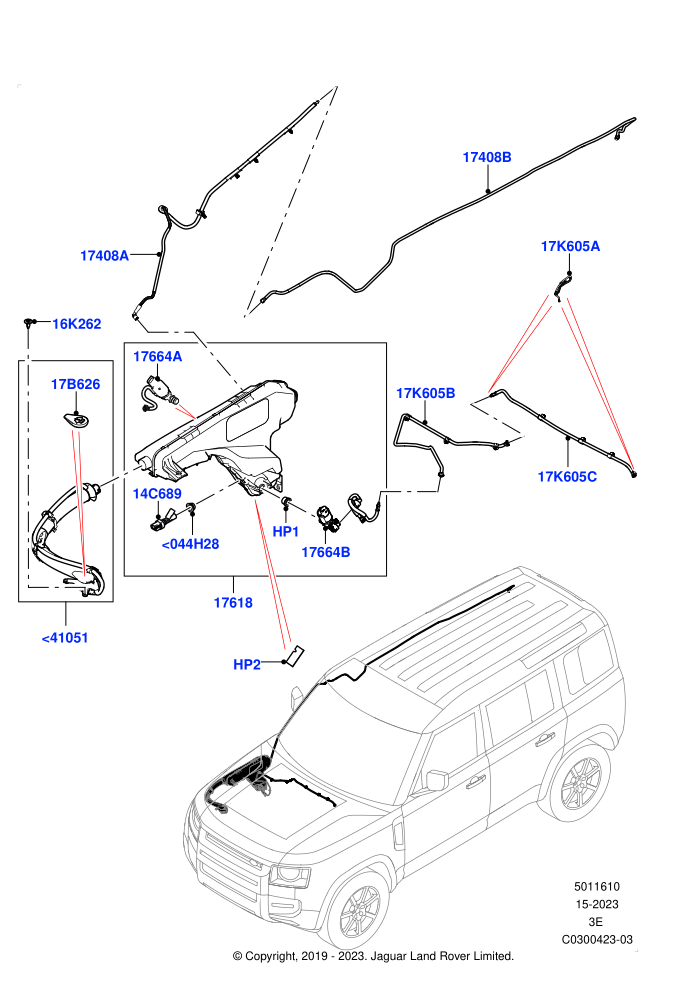 Windscreen Washer (2.0L AJ200P Hi PHEV,2.0L I4 DSL HIGH DOHC AJ200,2.0L I4 High DOHC AJ200 Petrol,3.0L AJ20D6 Diesel High,3.0L AJ20P6 Petrol High)