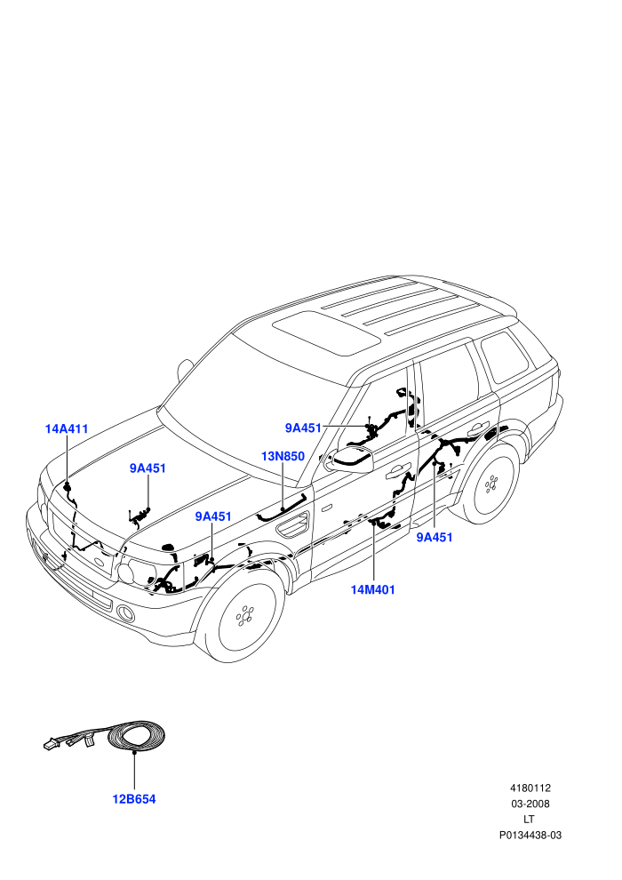 Electrical Wiring - Chassis ((V)TO9A999999)