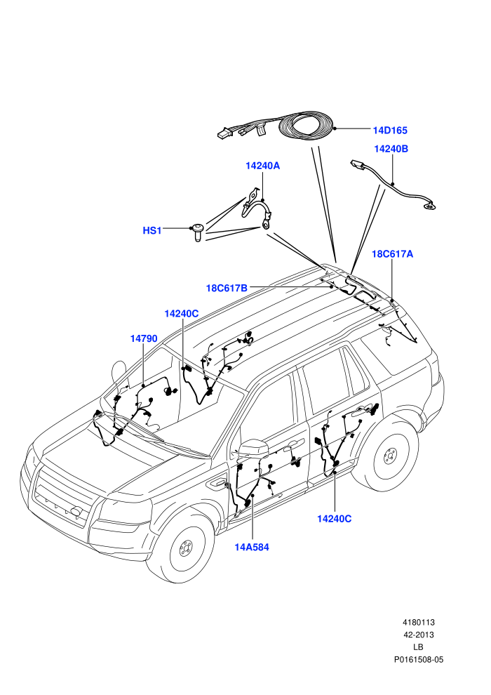 Wiring - Body Closures (Front And Rear Doors)