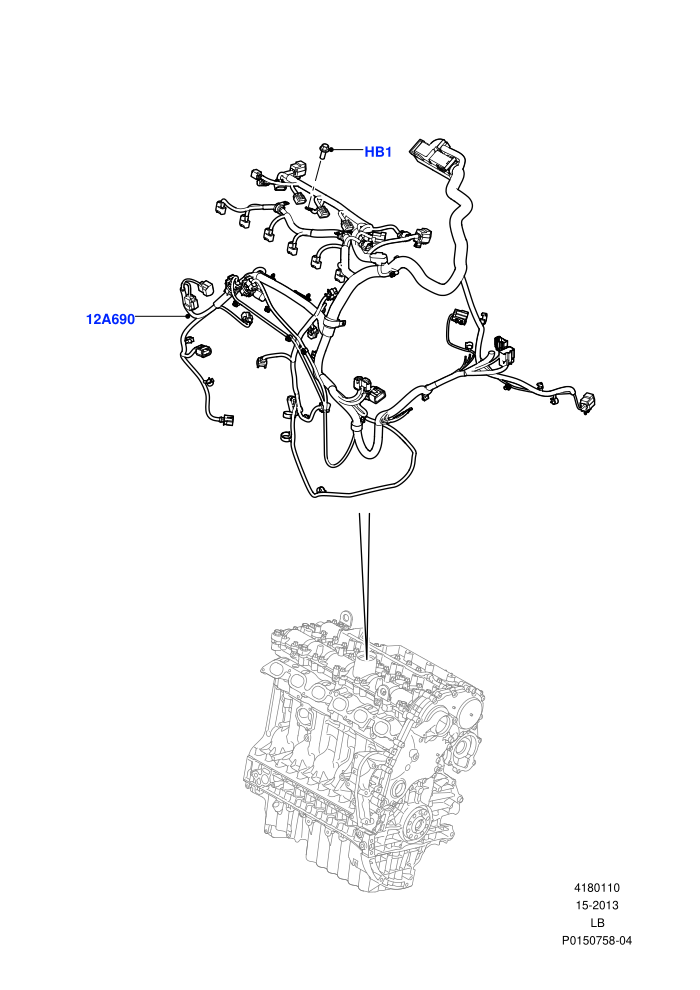 Electrical Wiring - Engine And Dash (3.2L DOHC MPI Petrol I6)(Engine)