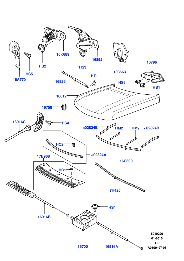 Hood And Related Parts ((V)TO9A999999)