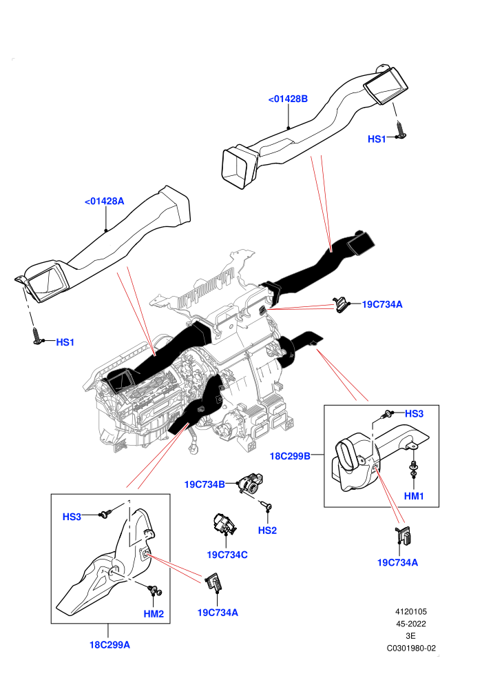 Air Vents, Louvres And Ducts (1st Row,Internal Components)