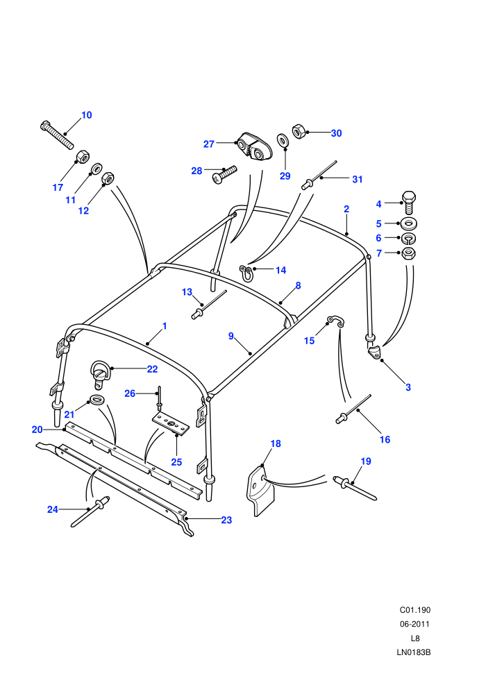 Hoodsticks (90&nbsp;Wheelbase,Pick Up)((V)FROM7A000001)