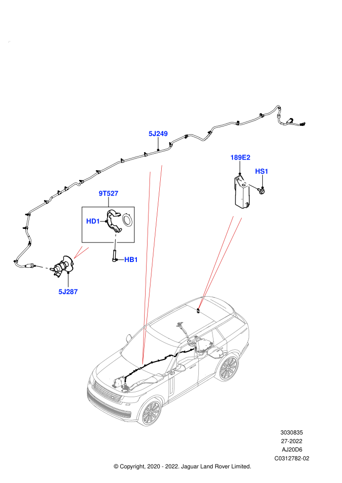 Exhaust Fluid Injection System (3.0L AJ20D6 Diesel High,With Diesel Exh Fluid Emission Tank)(Injector and Control Unit)