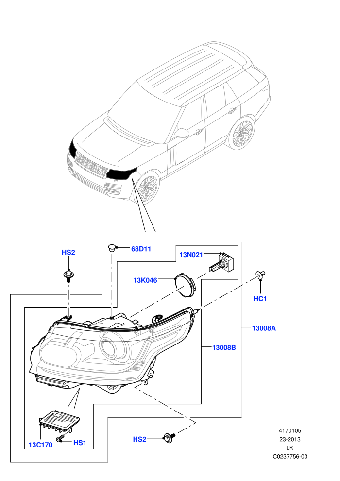 Headlamps And Front Flasher Lamps ((V)TOHA999999)