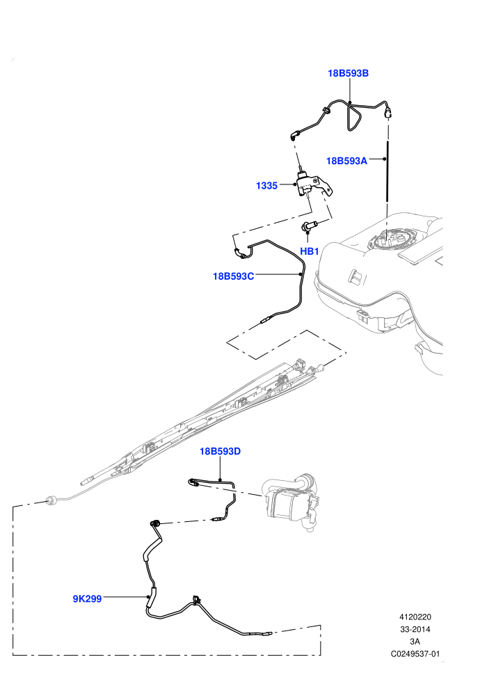 Auxiliary Fuel Fired Pre-Heater (Fuel Fired Heater With Park Heat,Fuel Heater W/Pk Heat Less Remote,Fuel Heater W/Pk Heat With Remote,Halewood (UK),With Fuel Fired Heater)(Heater Fuel Supply)