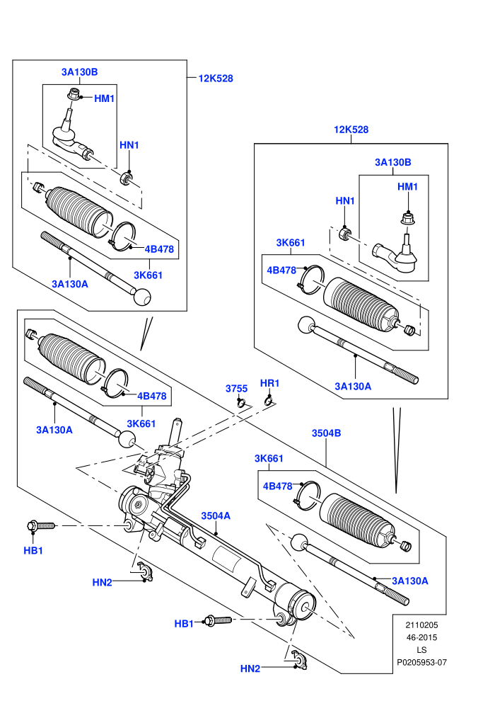 Steering Gear (RHD)((V)FROMAA000001)