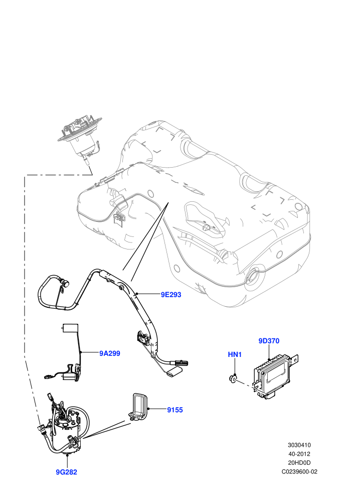 Fuel Pump And Sender Unit (2.0L 16V TIVCT T/C 240PS Petrol)((V)FROMCH000001)