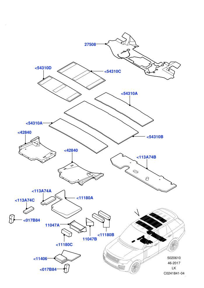 Insulators - Rear (Passenger Compartment)