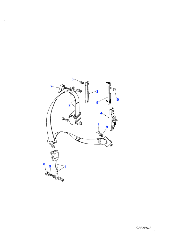 Seat Belt Assembly-Front
