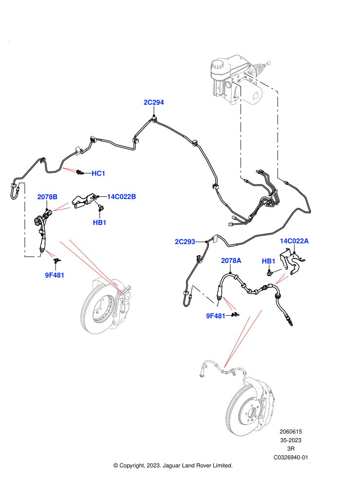 Front Brake Pipes (LHD,SV Model Spec)((V)FROMRA000001)