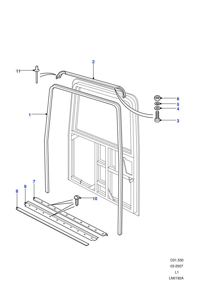 Rear End Door Seals