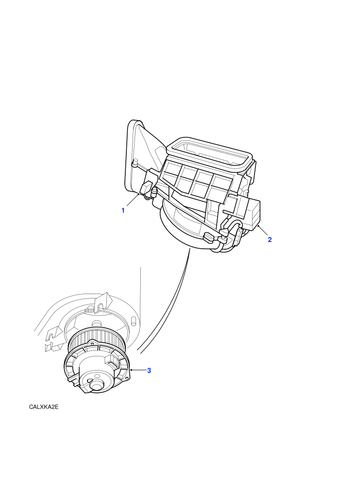 Ancillary Components-Blower Assembly (With Air Conditioning)
