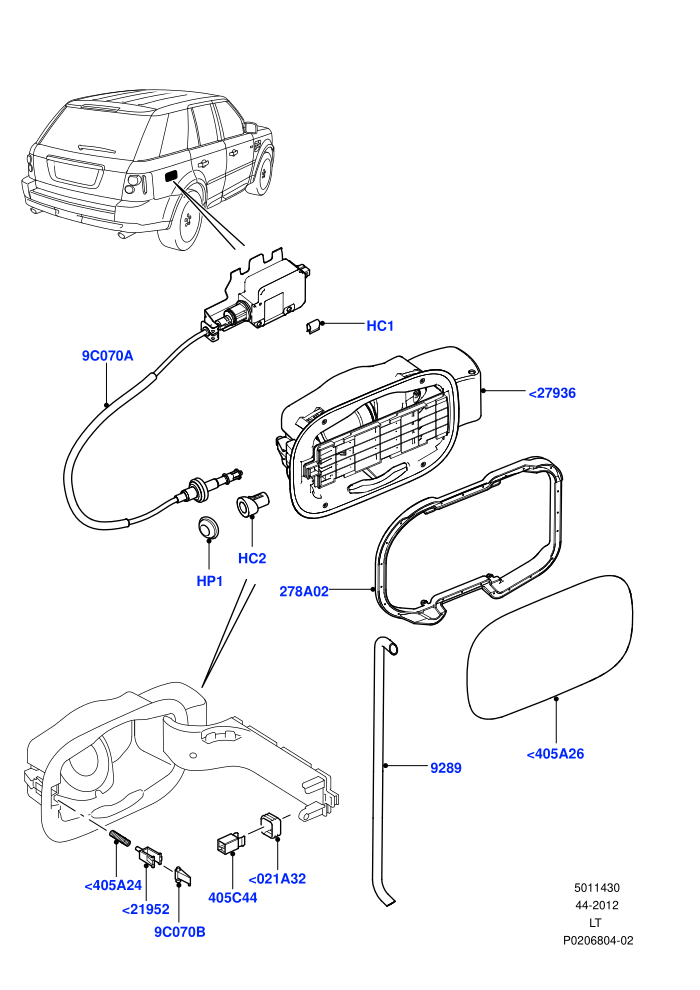 Fuel Tank Filler Door And Controls ((V)FROMAA000001)