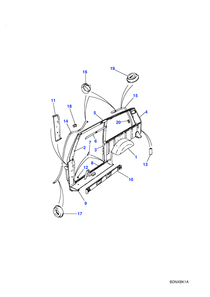 Bodyshell (2 Door Station Wagon)