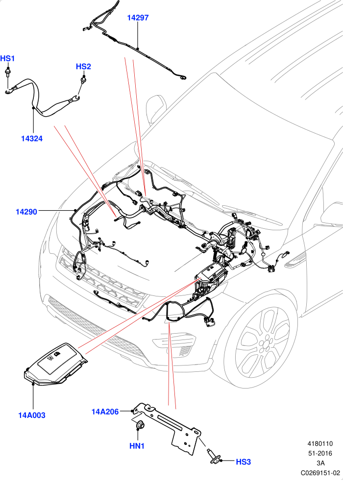 Electrical Wiring - Engine And Dash (Itatiaia (Brazil))(Engine Compartment)((V)TOKT999999 (V)FROMGT000001)