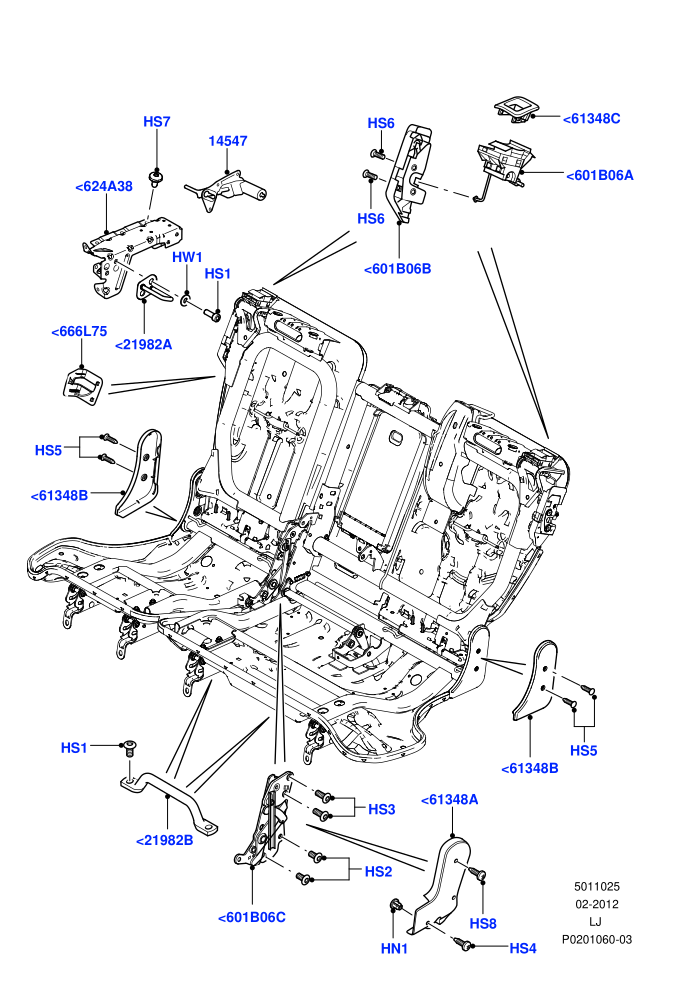Rear Seat Back (Less Armoured)(Lockdown,Mechanism)((V)FROMAA000001)
