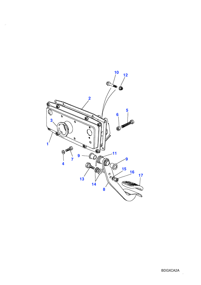 Clutch Pedal & Mounting Plate