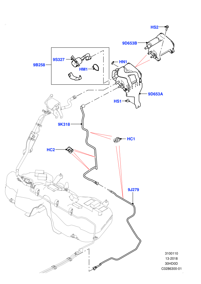 Fuel Lines (3.0L DOHC GDI SC V6 PETROL,Pet Tank W/O Leak Det - Std Filter)((V)FROMKA000001)