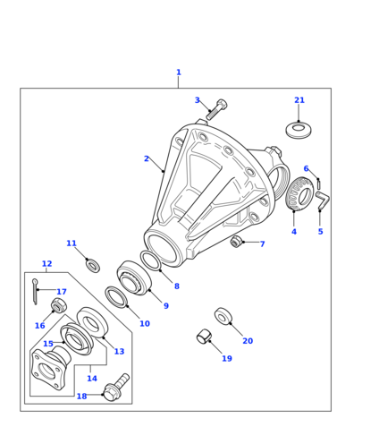 STC4858 - Land Rover Flange & mudshield-front & rear axle