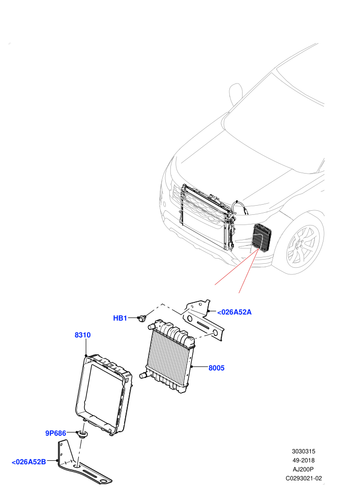Radiator/Coolant Overflow Container (2.0L AJ20P4 Petrol High PTA,Halewood (UK),High Engine Cooling,Low Engine Cooling,Medium Engine Cooling)