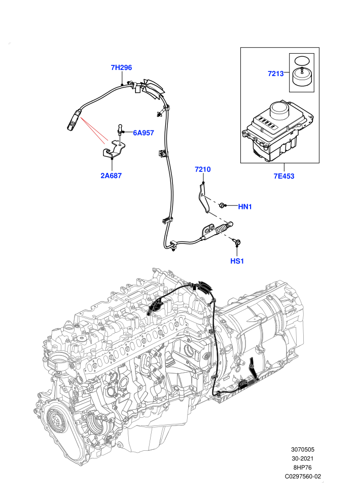 Gear Change-Automatic Transmission (3.0L AJ20D6 Diesel High,8 Speed Auto Trans ZF 8HP76)((V)FROMLA000001)
