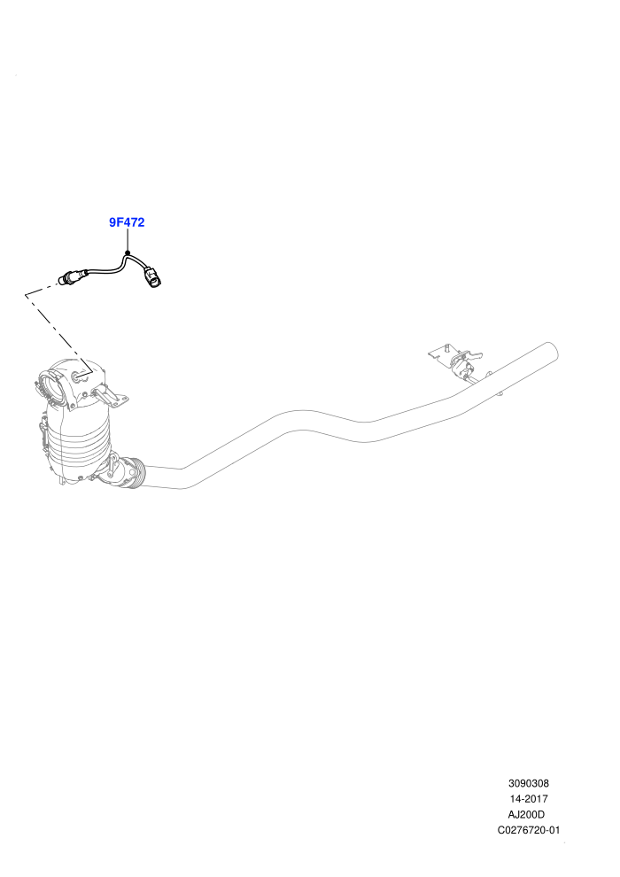 Exhaust Sensors And Modules (2.0L I4 DSL MID DOHC AJ200,Euro Stage 4 Emissions)