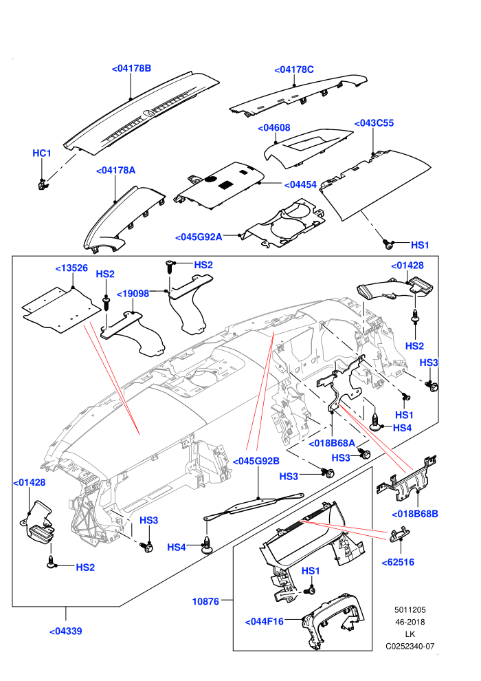 Instrument Panel (Head Up Display)(External,Upper)((V)FROMEA152800)