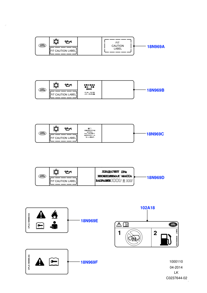 Labels (Air Conditioning)