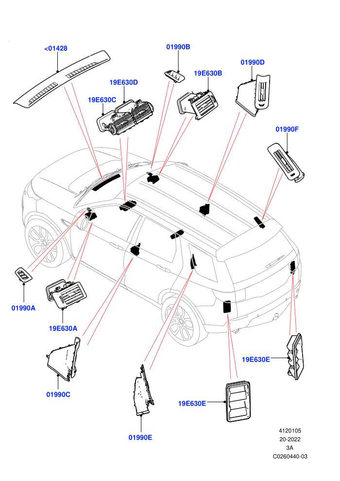 Air Vents, Louvres And Ducts (Changsu (China))(External Components)((V)TOKG446856 (V)FROMFG000001)