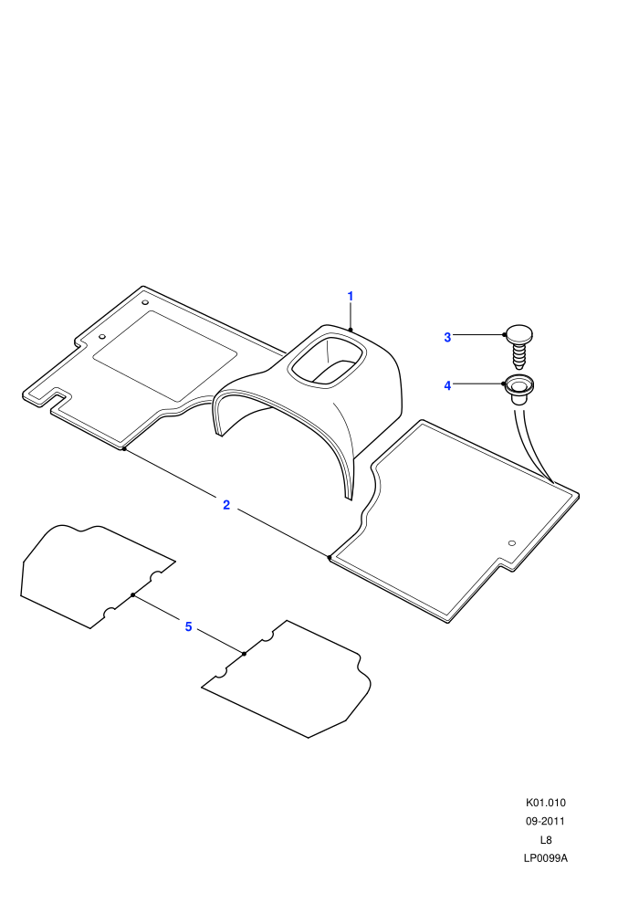 Carpets - Front Floor (With Carpet Floor Covering Level 1)((V)FROM7A000001)